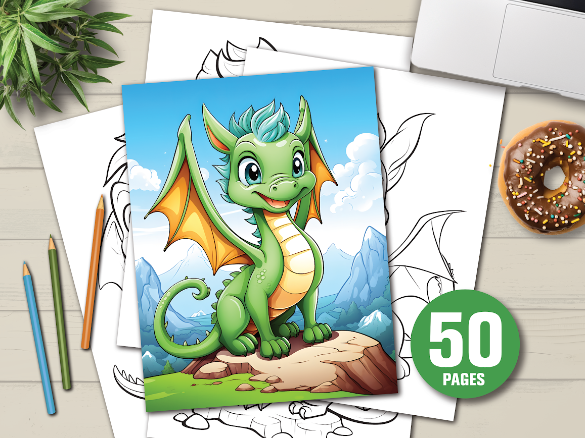 Dragons Coloring Book