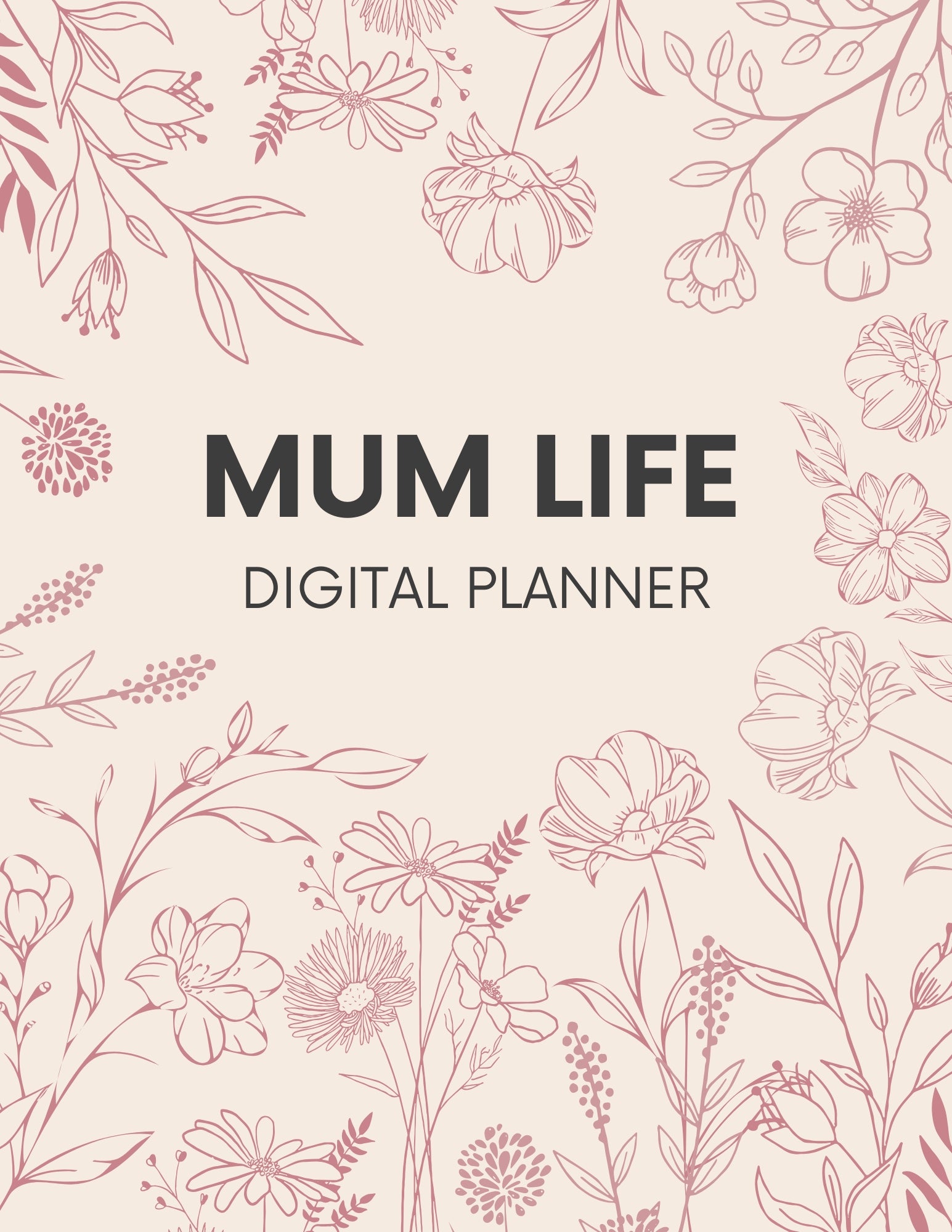 Mum Life Digital Planner.Mums Who Aspire