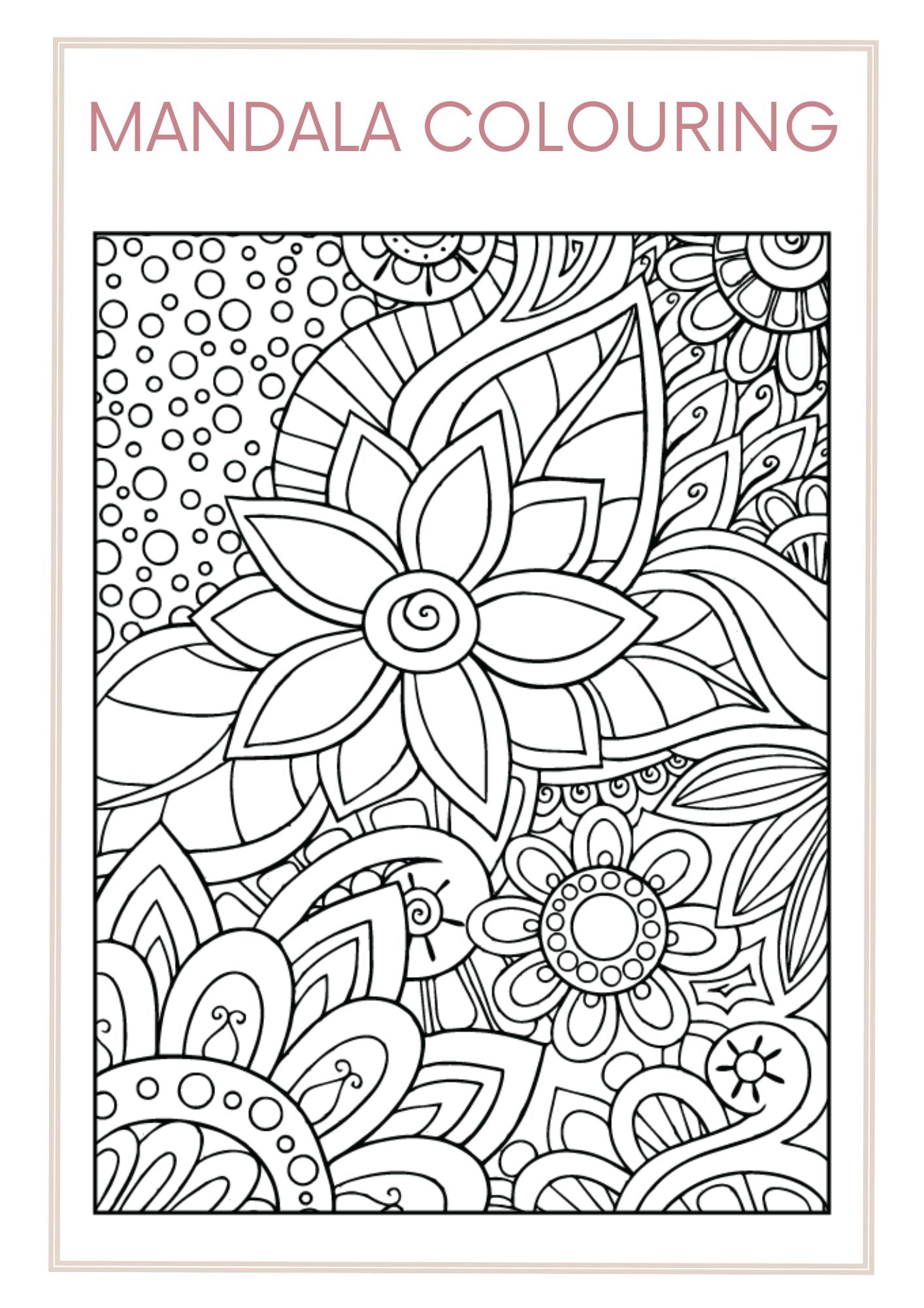 Mandala Coloring Worksheet Set