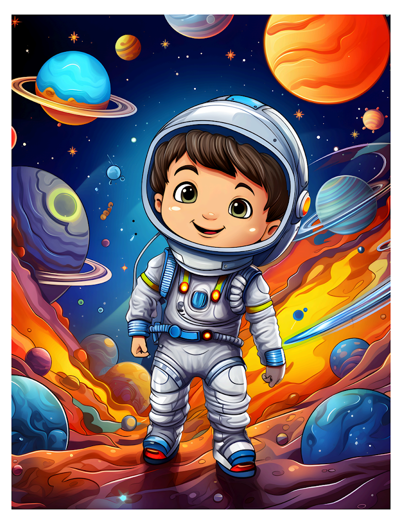 Space coloring book